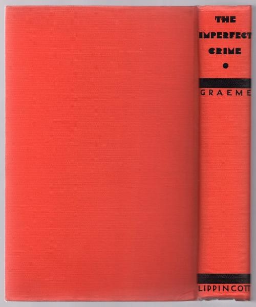 The Imperfect Crime by Bruce Graeme (First US Edition)