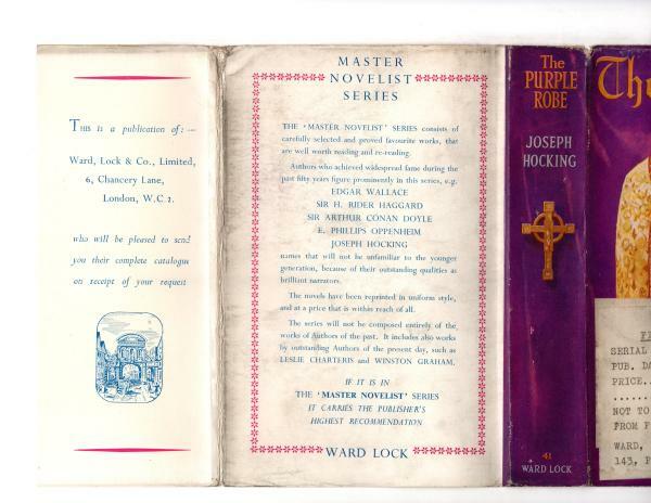 The Purple Robe by Joseph Hocking (Master Novelist Series) Ward File Copy