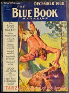 Blue Book Dec 1930 Burroughs- "Tarzan, Guard of the Jungle" - Pulp