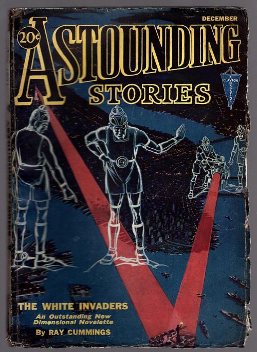Astounding Dec 1931 The White Invaders - Cummings; H.W. Wesso Cvr - Pulp