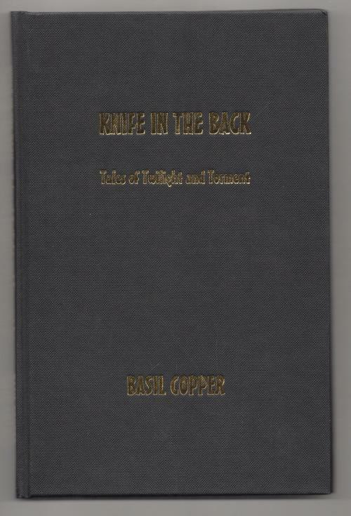 Knife in the Back by Basil Copper (First Edition) Limited Signed
