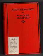 And then a Boy by W.H. Lane Crauford (First Edition) Rare DJ Publisher's Copy