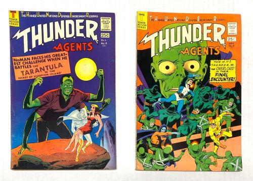 Lot of 14 Thunder Agents Raw Comics Tower Action Series