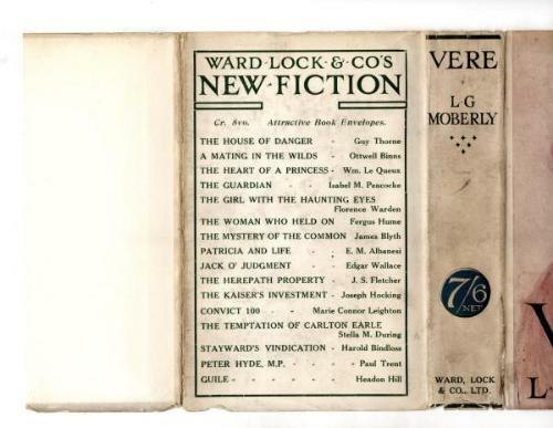 Vere by L. G. Moberly (First Edition) Ward File Copy