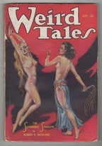 Weird Tales Sep 1933 Brundage GGA bondage whipping Cvr; R. E. Howard- Conan