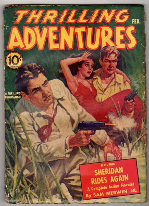 Thrilling Adventures Feb 1941 Watson GG Cvr; L'Amour - 1st Turk Madden; Cummings