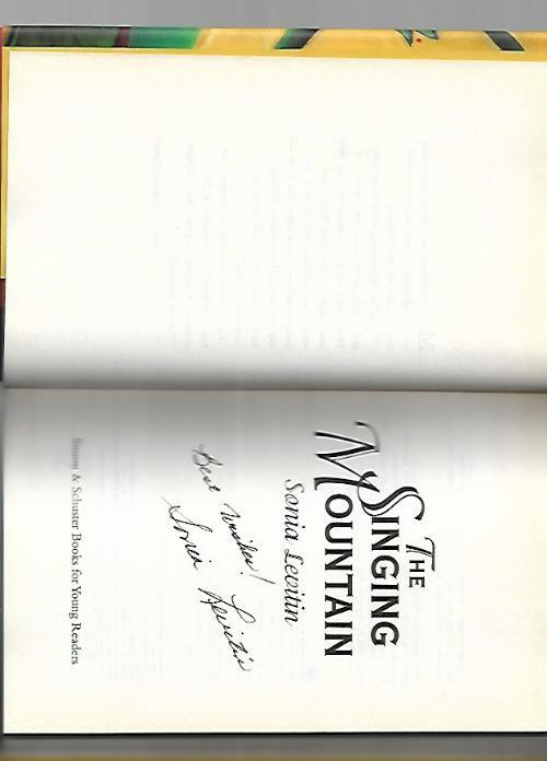 The Singing Mountain by Sonia Levitin (First Edition) Signed