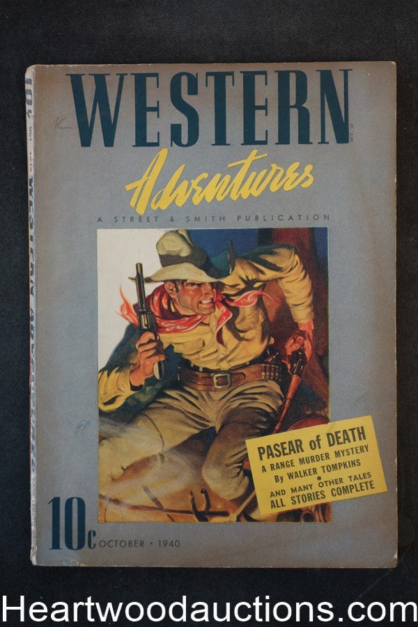 Western Adventures Oct 1940 #1, First Issue -- Walker Tompkins