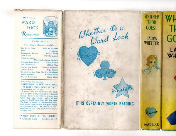 Wither Thou Goest by Laura Whetter (First Edition) Ward Lock File Copy