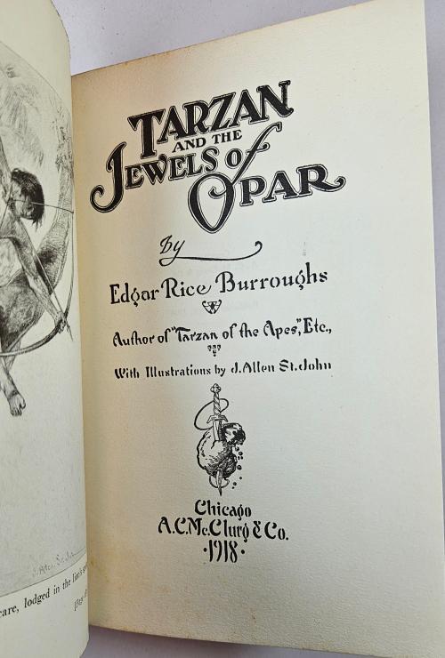 Tarzan and the Jewels of Opar by Edgar Rice Burroughs (First)