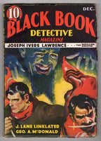 Black Book Detective Dec 1933 Horror Cvr: Satanic Villain - Pulp