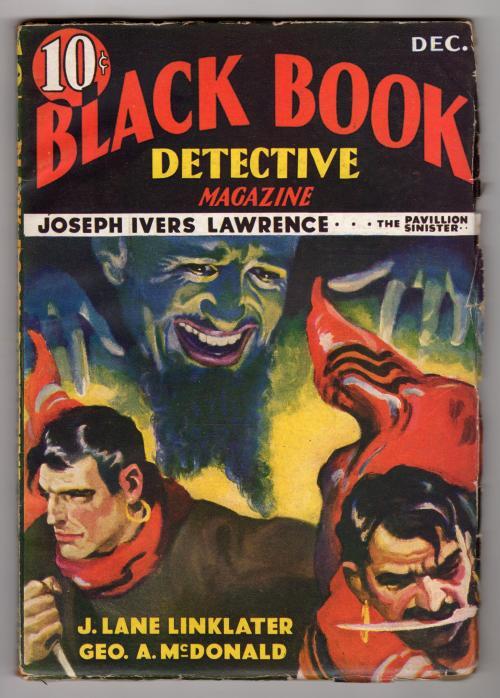 Black Book Detective Dec 1933 Horror Cvr: Satanic Villain - Pulp