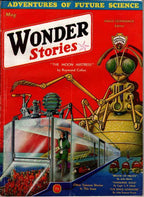 Wonder Stories May 1932 Frank R. Paul "The Moon Mistress"