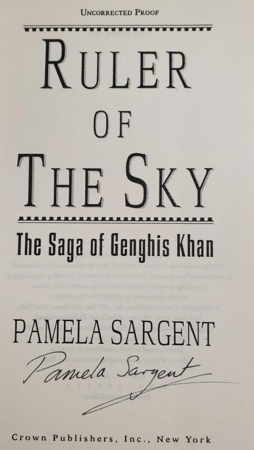 Ruler of the Sky & The Shore of Women by Pamela Sargent (Signed)
