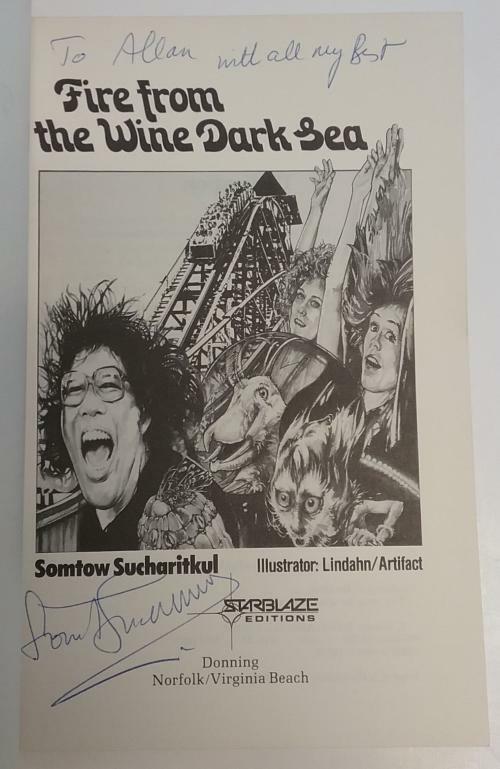 Fire from the Wine Dark Sea by Somtow Sucharitkul Signed
