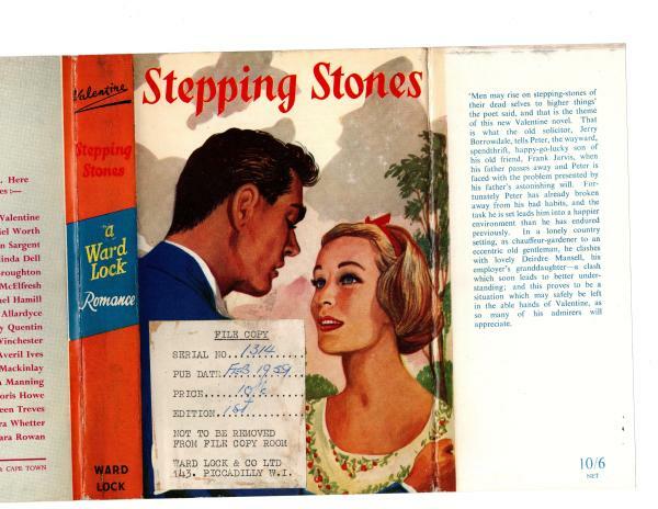 Stepping Stones by Valentine (First Edition) Ward Lock File Copy