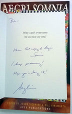 Aegri Somnia by Jason Sizemore (Editor) 1st Edition Signed 14 Signatures