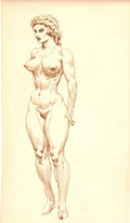Roy G. Krenkel Original Art - (Nude  Study)