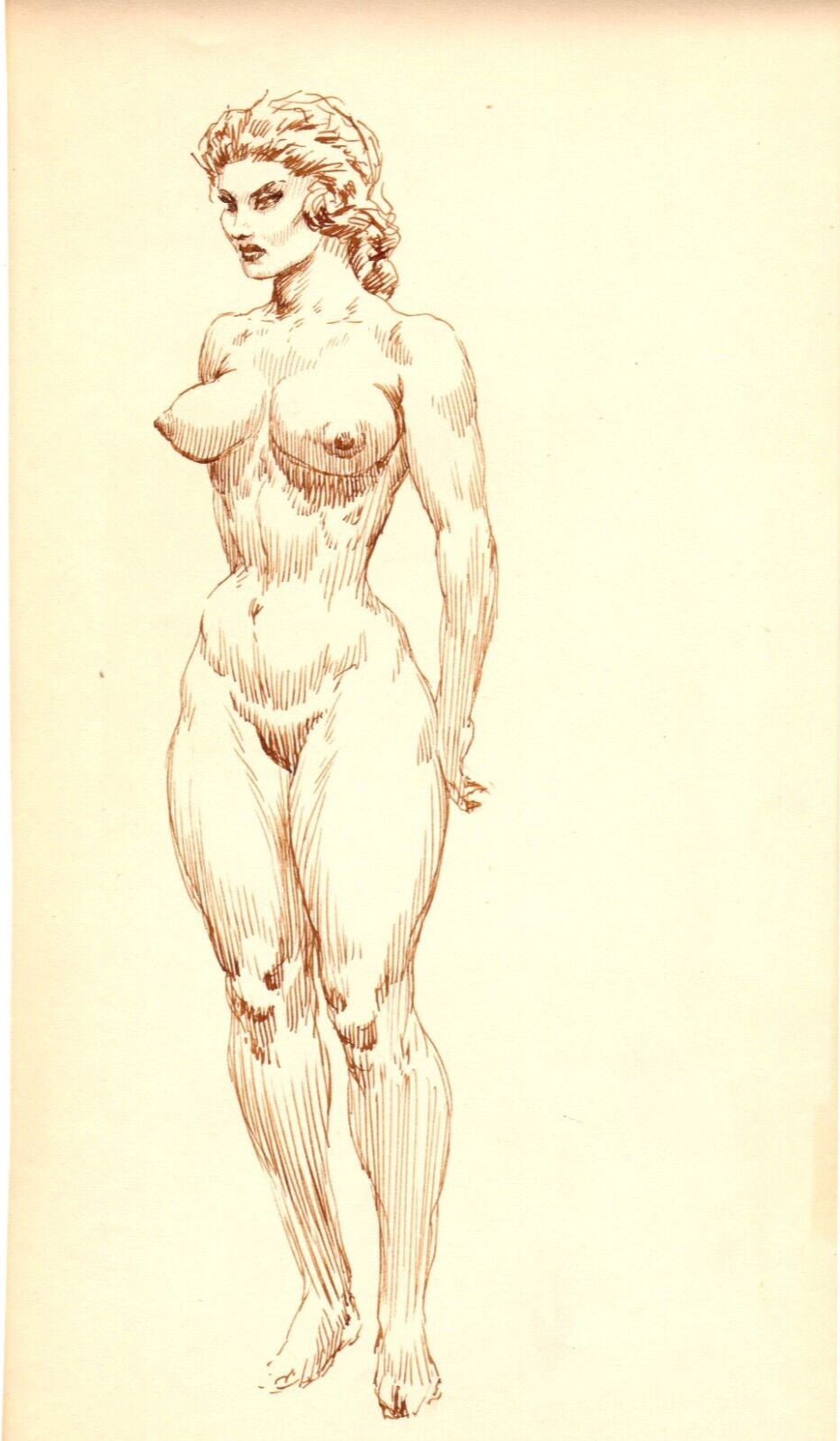 Roy G. Krenkel Original Art - (Nude  Study)