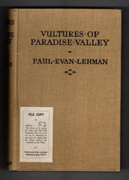 Vultures of Paradise Valley by Paul Evan Lehman (First Published) File Copy