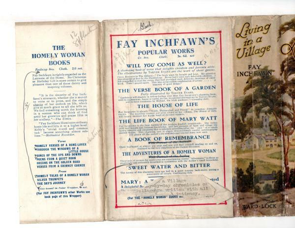 Living in a Village by Fay Inchfawn (First Edition) Ward Lock File Copy