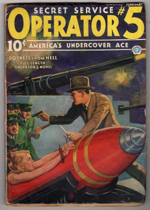 Operator #5 February 1936 GGA Bondage Cover by Howitt