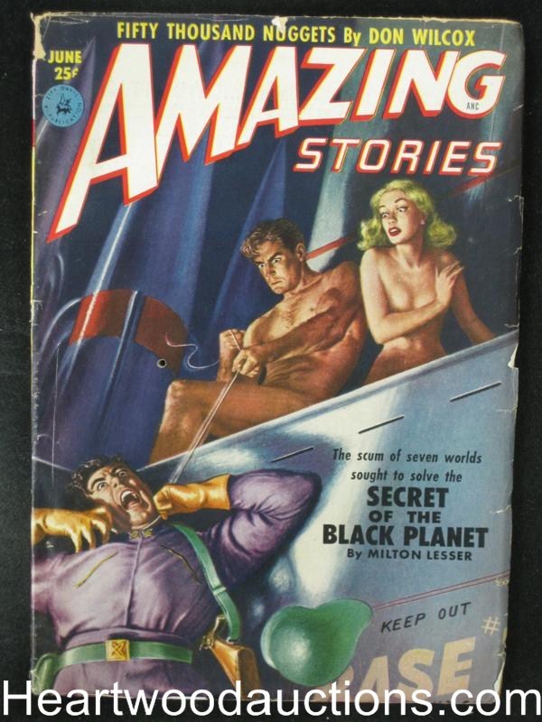 Amazing Stories Jun 1952  Walter Popp Cvr, Valigursky,Emsh, Finlay