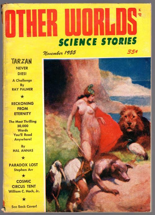 Other Worlds Nov 1955 St.John cvr, Tarzan never Dies