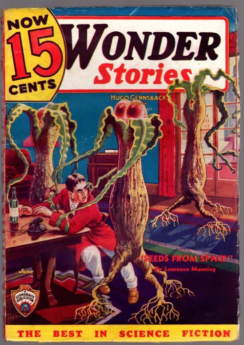 Wonder Stories Jun 1935 Plant Monster cover