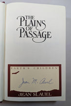 The Plains of Passage by Jean M. Auel Signed