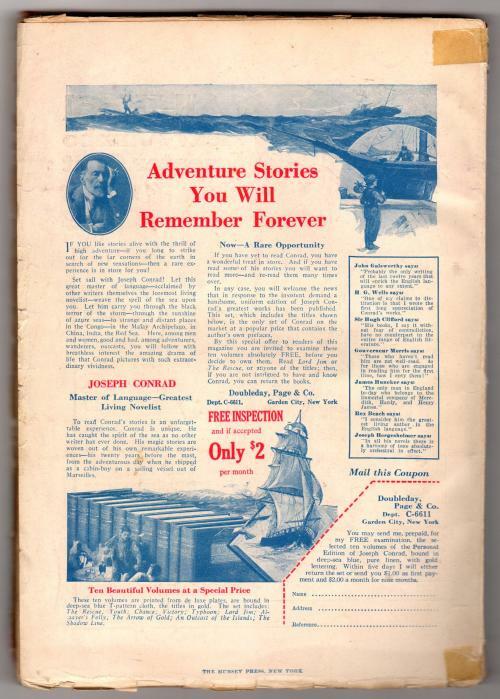 Argosy Nov 24 1923 Pulp Stockton Mulford Cvr; Max Brand