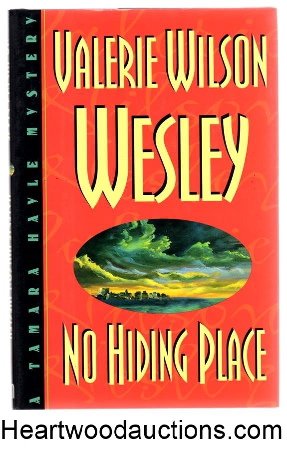 No Hiding Place by Valerie Wilson Wesley SIGNED FIRST- High Grade