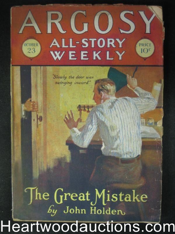 "Argosy" Oct 23, 1926 Mystery Cover