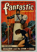 Fantastic Adventures August 1951 Bound GGA Cvr, Finlay Art