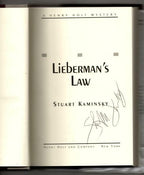 Lieberman's Law by Stuart M. Kaminsky Signed