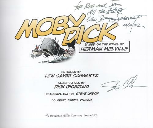 Moby Dick by (retold by) Lew Sayre Schwartz Signed