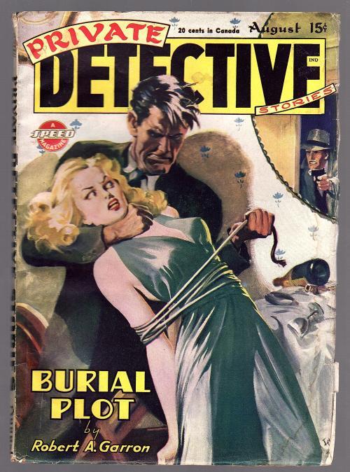 Private Detective Aug 1945 Damsel in Distress GGA Bondage - Pulp