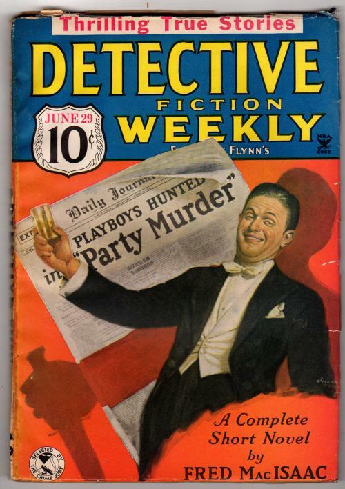Detective Fiction Weekly Jun 29, 1935 Fred MacIsaac "The Party Murder"