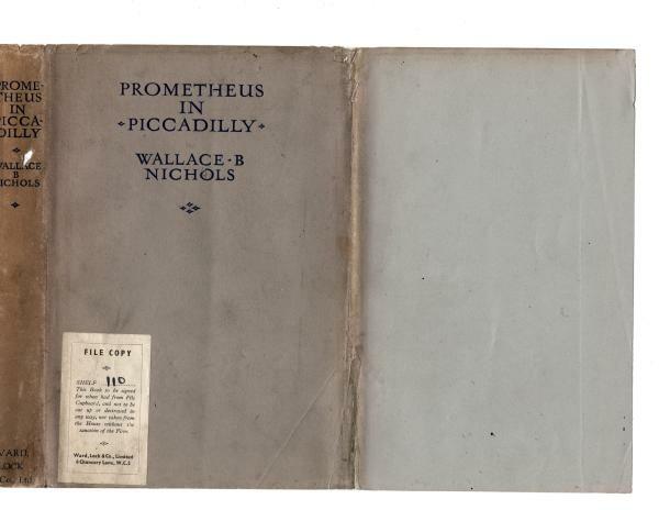 Prometheus In Piccadilly by Wallace B. Nichols (First Edition) Signed File Copy