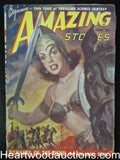 "Amazing Stories" June 1949 Amazon Warrior Cvr