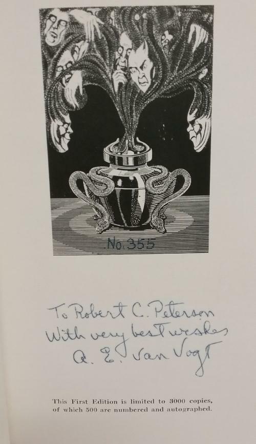 The Book of Ptath by A.E. van Vogt (Special Subscriber Copy) Signed
