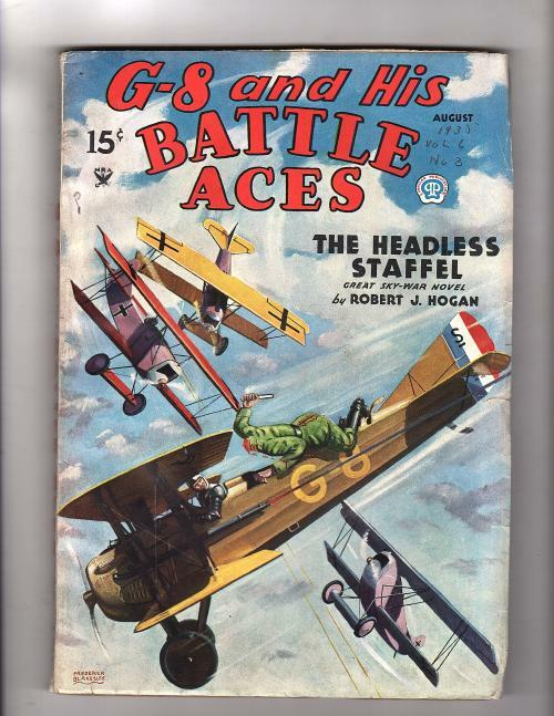 G-8 Battle Aces Aug 1935 Blakeslee, Hogan.