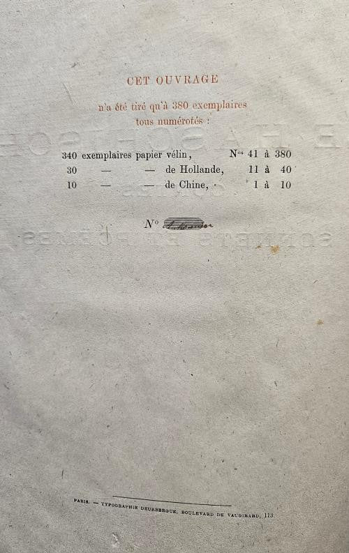 Le Haschisch: Contes en Prose by Antoine Monnier (Limited Edition) Signed