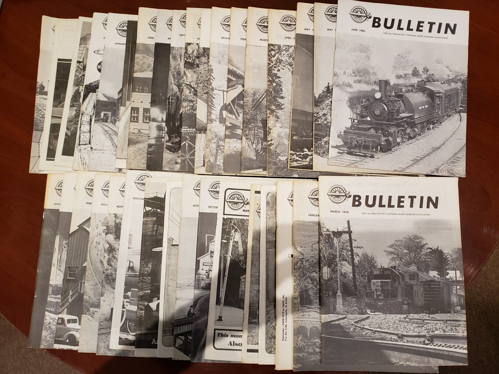 Lot of NMRA Bulletin Magazines - 81 Issues 1970's-80's