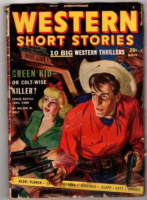 Western Short Stories Mar 1948 Pulp Giles A Lutz