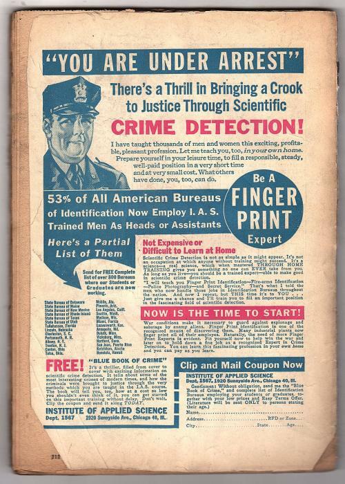Speed Detective November 1943 Ward GGA, Robert Leslie Bellem, Dan Turner