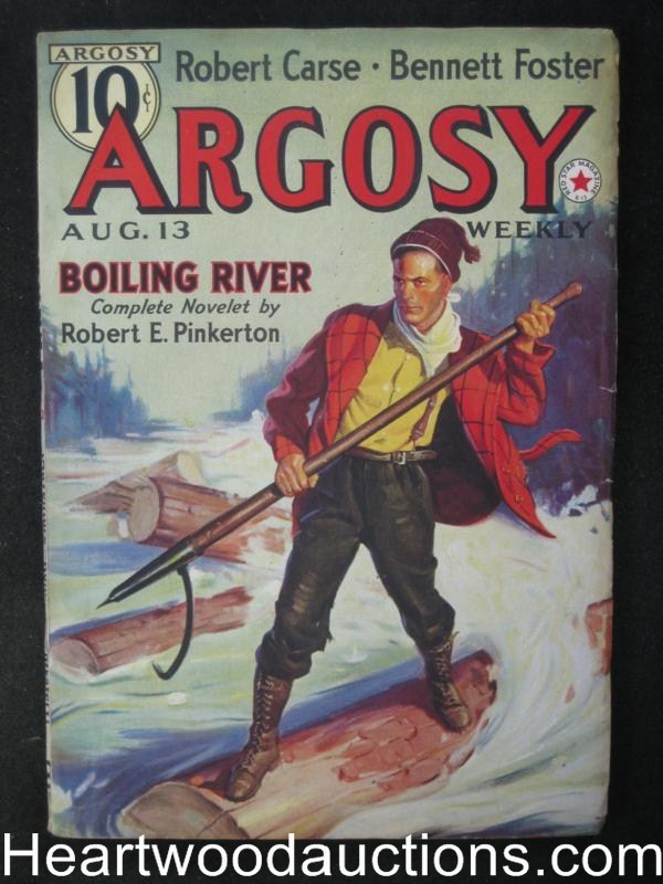 Argosy Aug 13, 1938 George Rozen Cover - High Grade