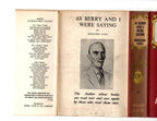 As Berry and I Were Saying by Dornford Yates (File Copy)