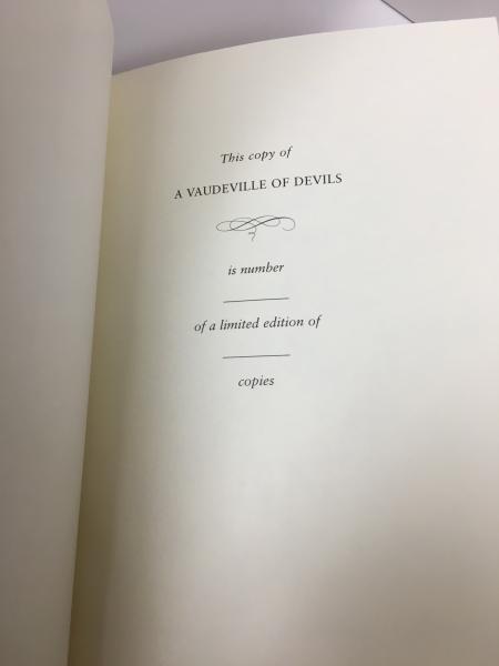 A Vaudeville of Devils by Robert Girardi (First Edition) LTD