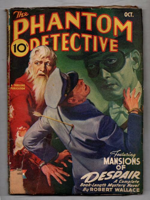Phantom Detective Oct 1944 Pulp "Mansions of Despair" Robert Wallace